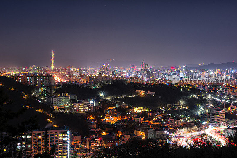 首尔的夜景