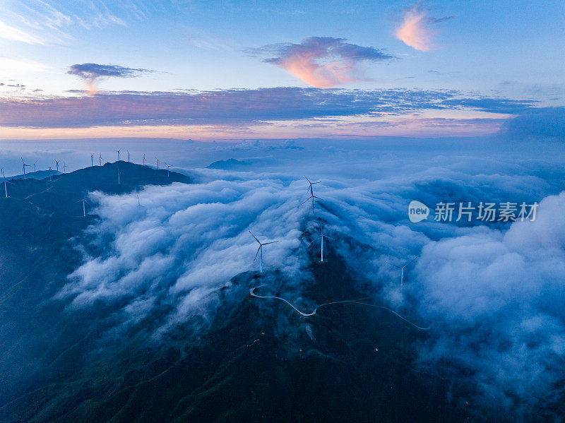 风动力云海日出