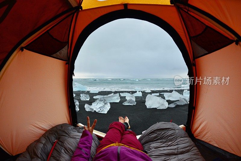 冰岛的露营