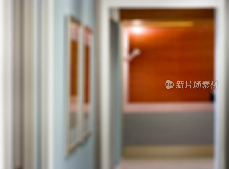 失去焦点的办公室走廊背景