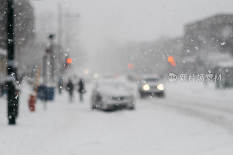 下雪的城市