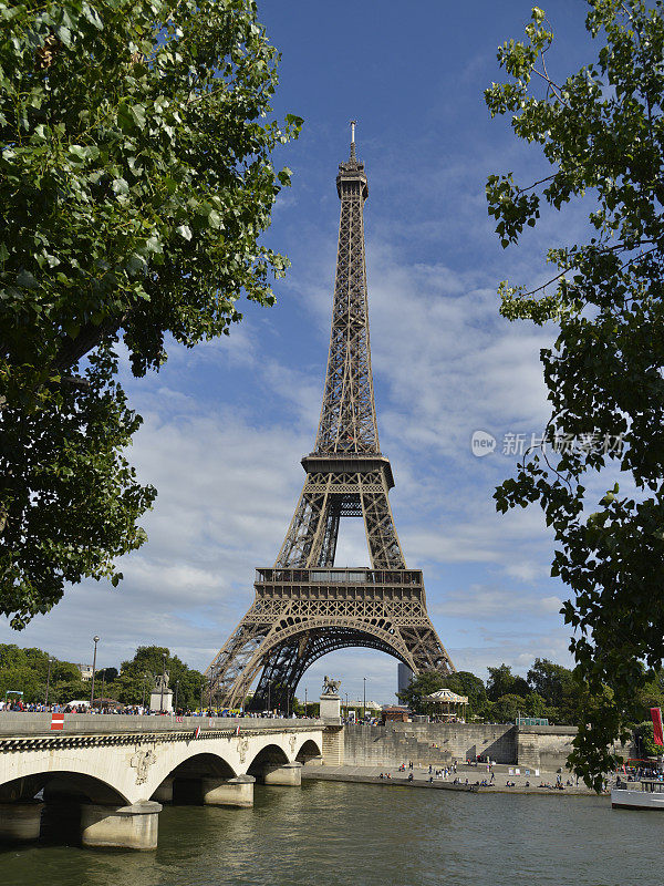 埃菲尔铁塔。法国巴黎。