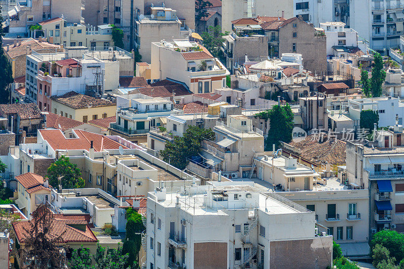 希腊雅典的公寓楼