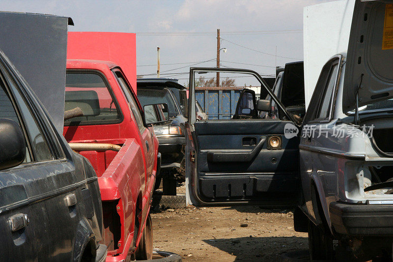 汽车垃圾和废品堆积场