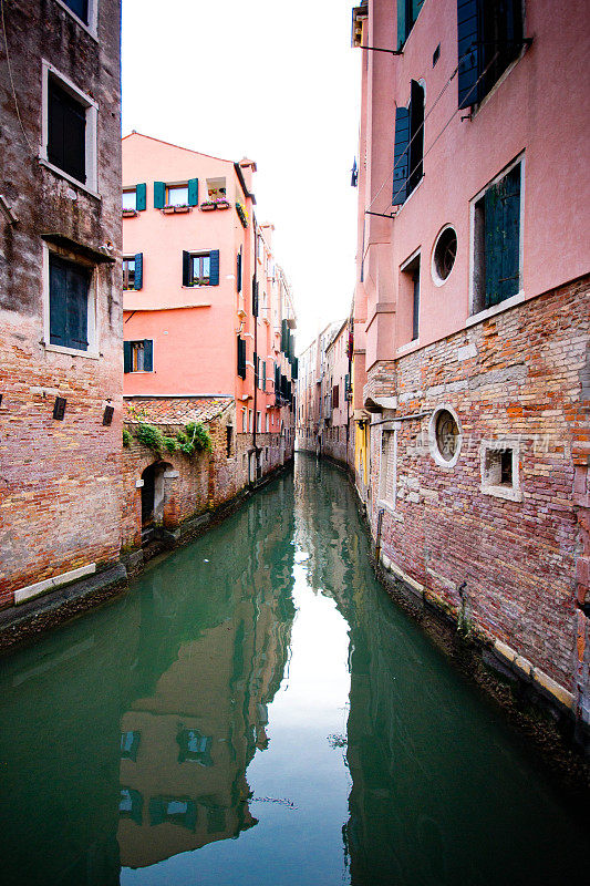 黄昏时分的威尼斯运河