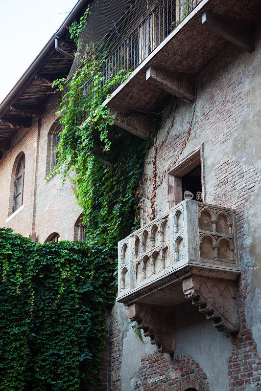 意大利维罗纳的罗密欧与朱丽叶阳台