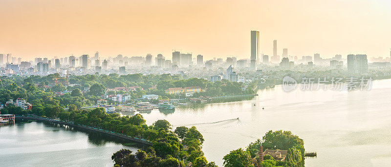 多维全景西湖，河内，越南