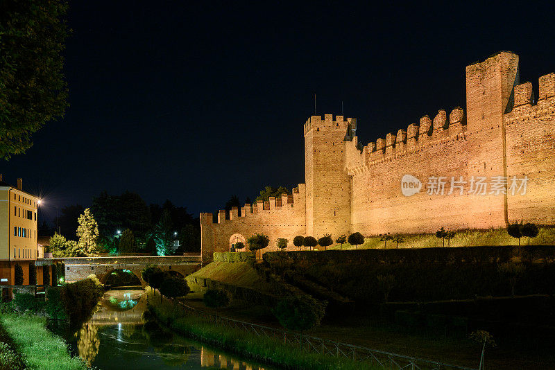 Cittadella-Padova，古老的墙壁