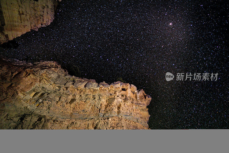 天体摄影景观与恒星和银河系