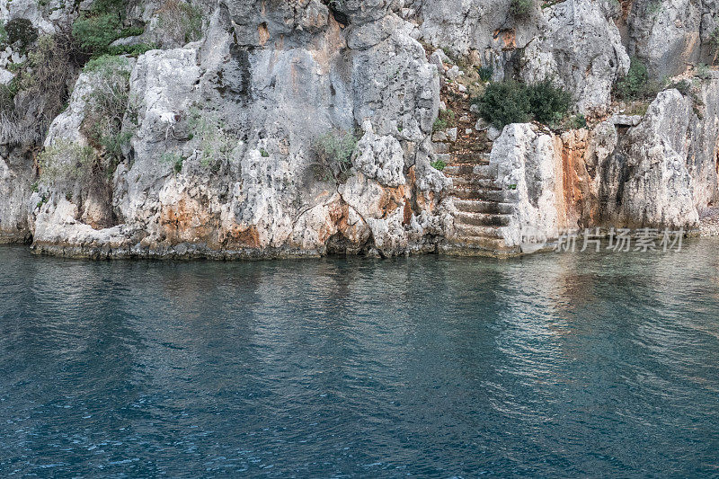 西梅纳古城-沉没在科科娃岛，地中海土耳其