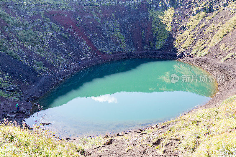 冰岛克里德火山口湖