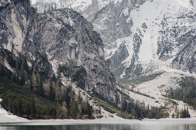 在Braies(意大利的Dolomites)