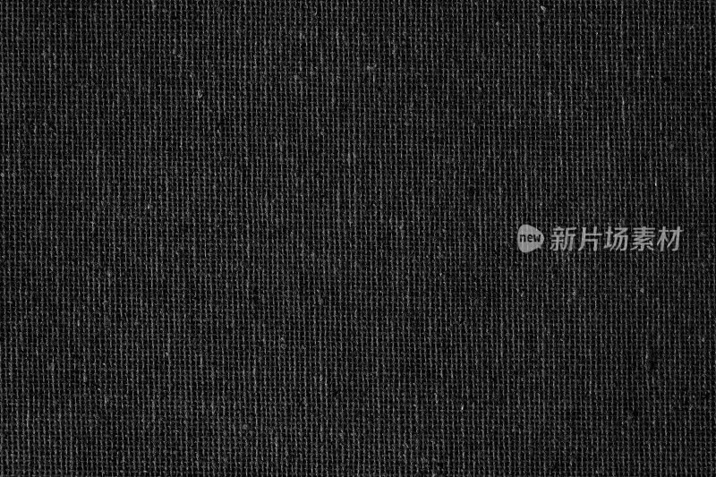 背景黑色总麻袋黄麻编织织物纹理特写网格模式微距摄影