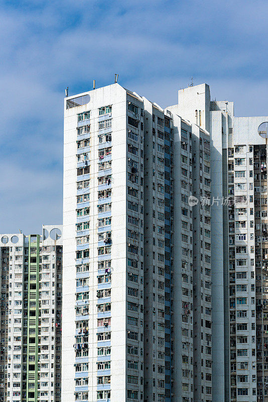 建筑立面在香港，住宅房地产