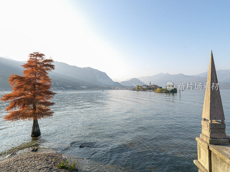 伊索拉贝拉的马焦雷湖风景