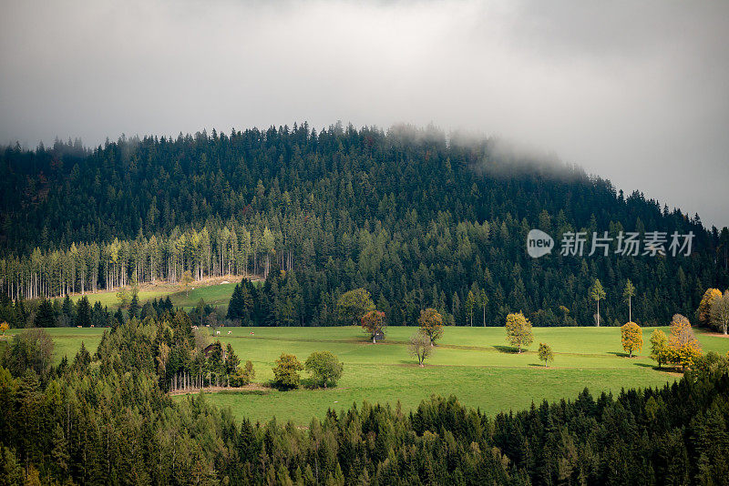 大格洛克纳，奥地利在欧洲，秋天的风景