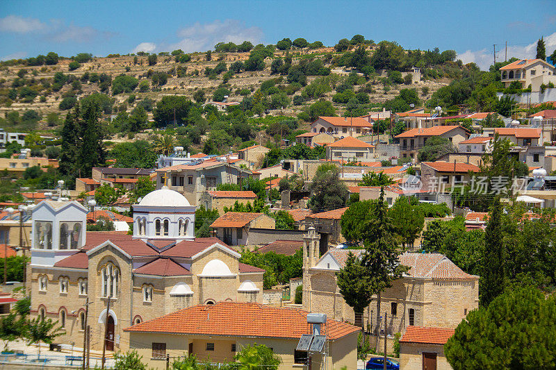 帕切纳塞浦路斯的村庄景色