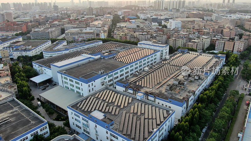 工业区太阳能发电厂