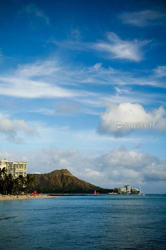 Diamondhead在威基基海滩