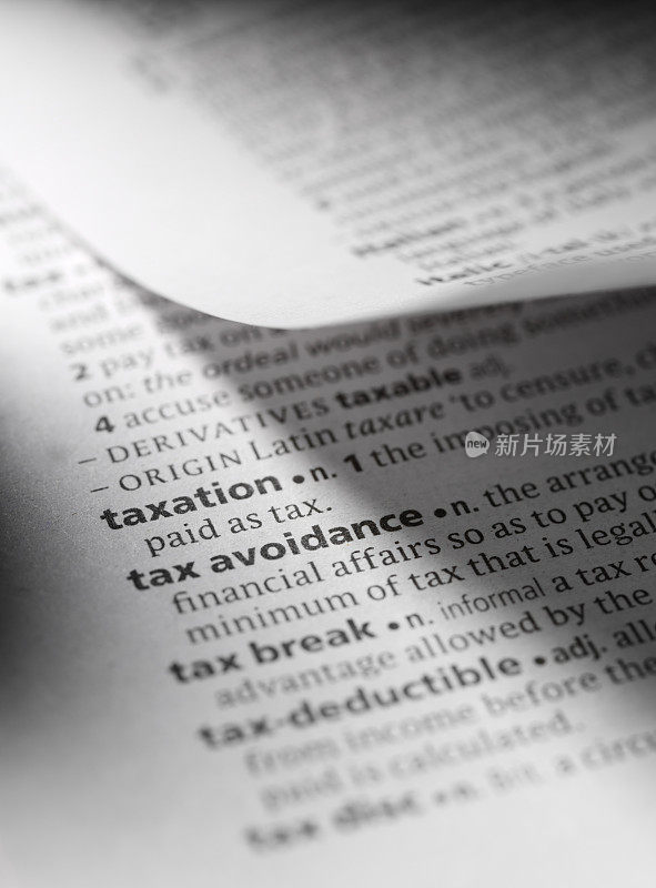 词典中的税收
