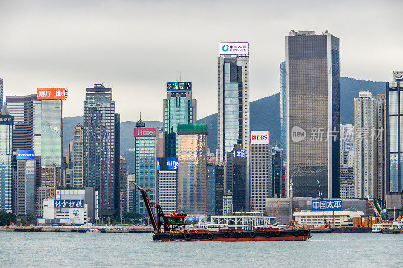 香港的城市景观和天际线