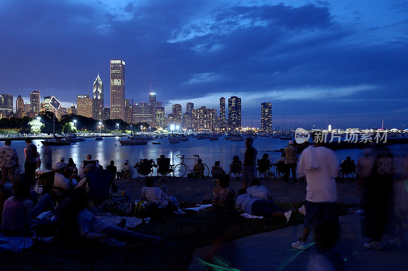 芝加哥的夜景