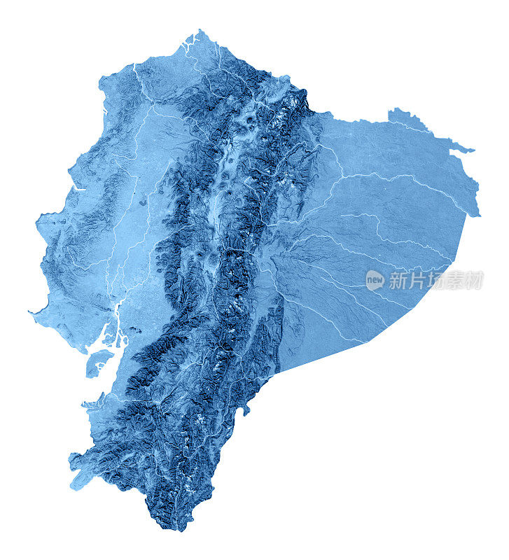 厄瓜多尔地形图孤立