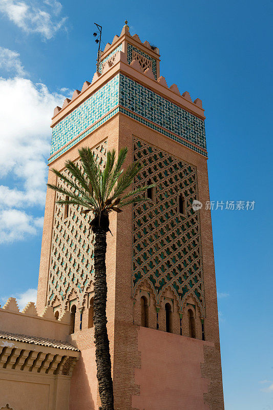 库图比亚清真寺，摩洛哥马拉喀什，北非