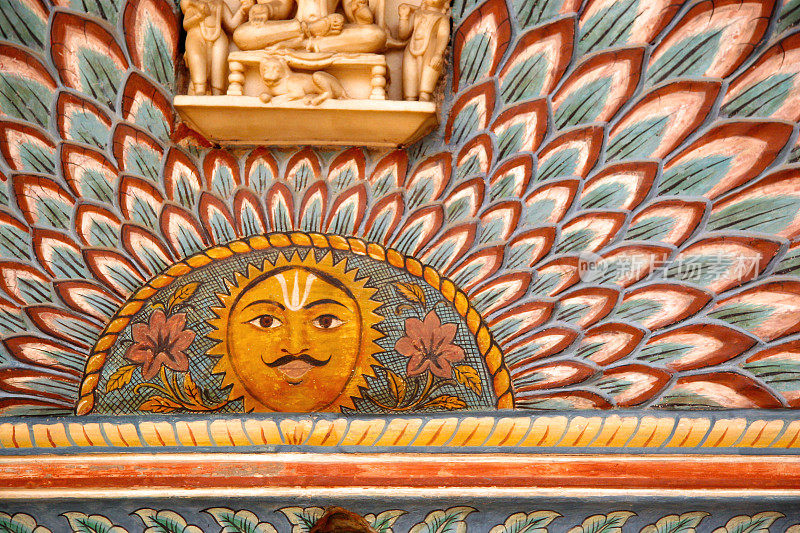 印度传统的墙壁装饰和建筑上的绘画