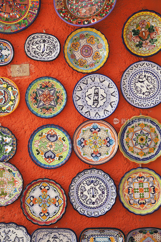 墨西哥陶瓷陶器纪念品购物