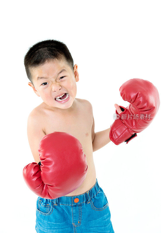 年轻的拳击手