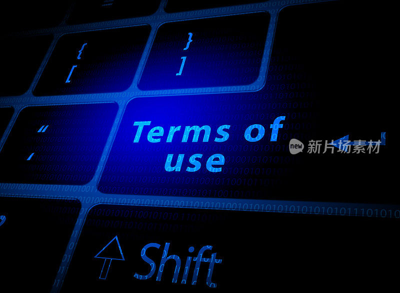 电脑键盘上的按键使用条款