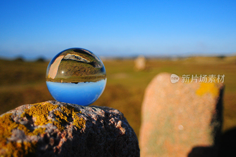 新石器时代Menhir，泽西岛，英国