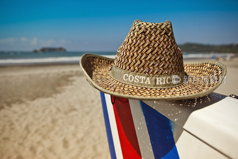 哥斯达黎加海滩和帽子
