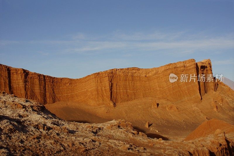 月亮谷在阿塔卡马沙漠