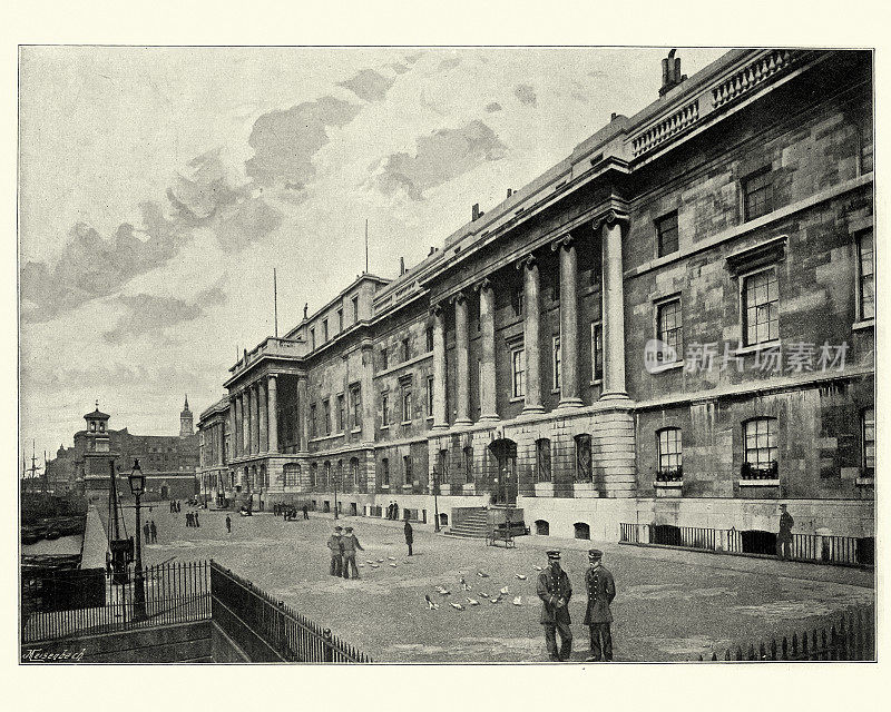 海关，伦敦城，19世纪