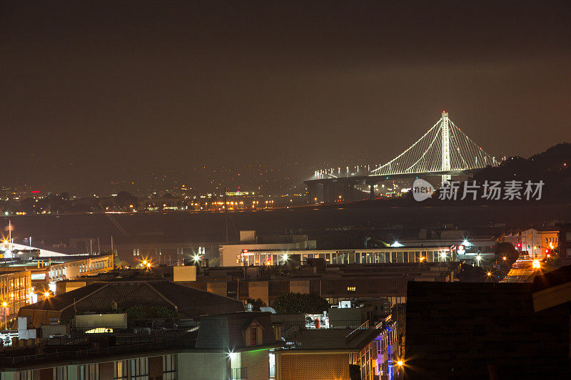 长夜曝光的旧金山城