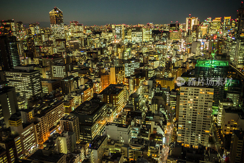 东京的城市夜景