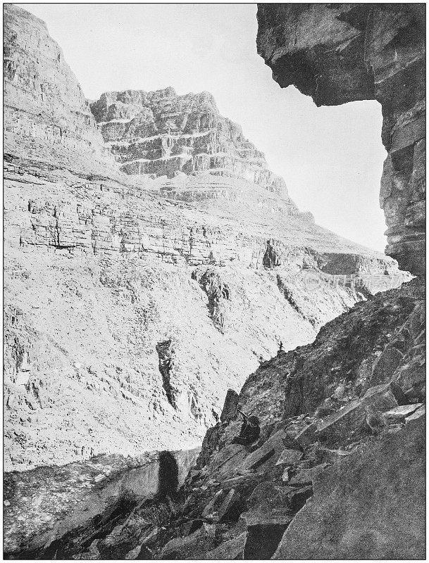 美国著名风景的古老照片:科罗拉多大峡谷