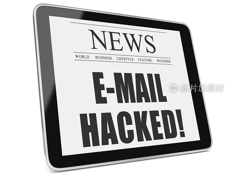 电子邮件被黑客攻击，网络攻击报纸平板电脑