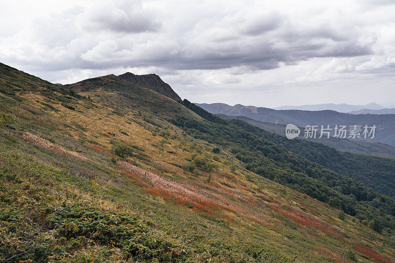 观点。回归自然。拥抱山上。感觉的能量。回到根源。