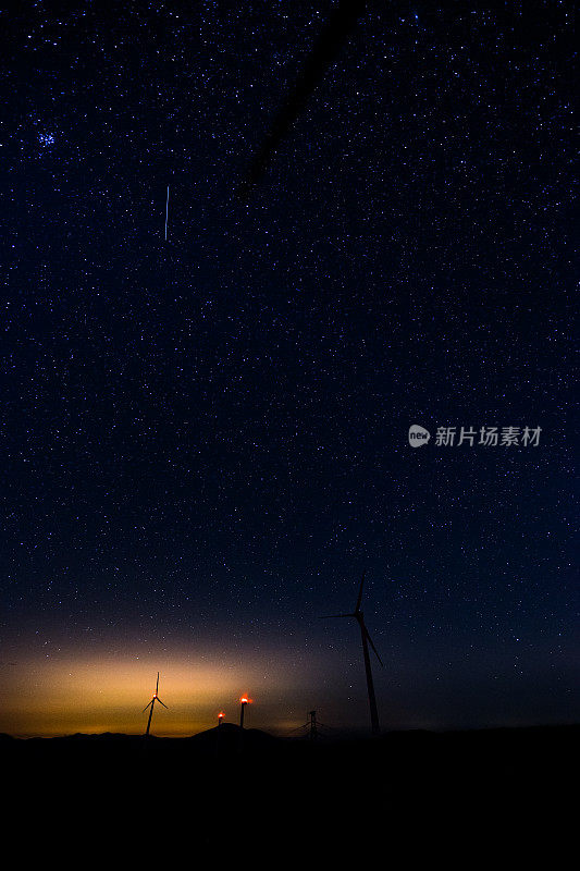 风力发电站和银河系