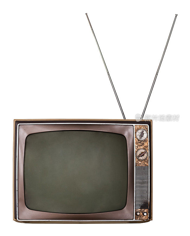 老式白色电视