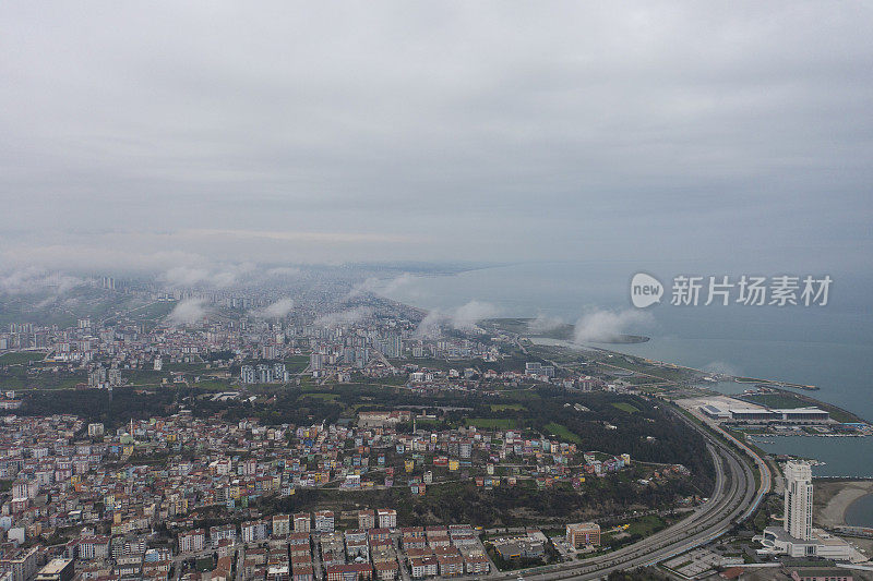 萨姆松市鸟瞰图。