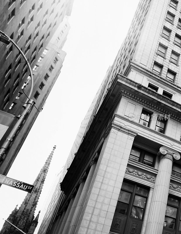 公司金融大厦，华尔街，纽约。