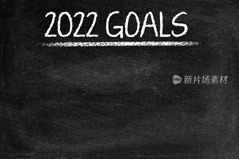 黑板上的2022目标