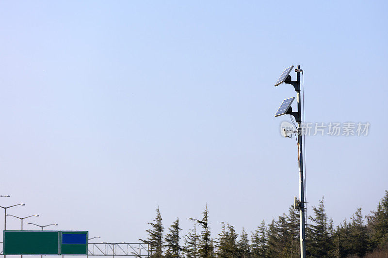 太阳能电池板，生态绿色能源