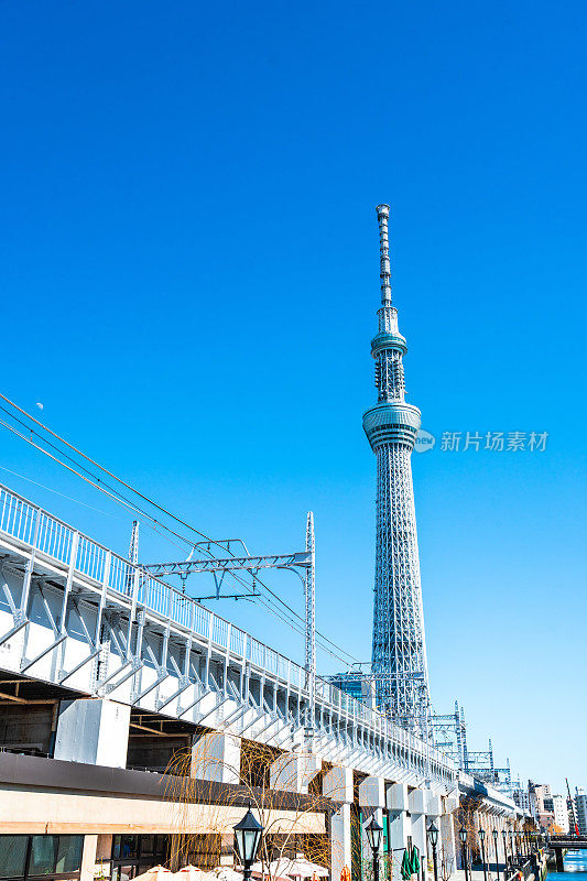 东京天空树塔城市街道