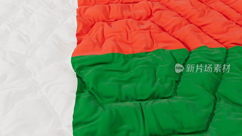 马达加斯加国旗高细节波浪形背景
