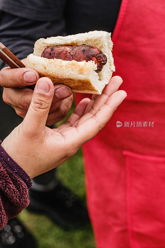 智利乡村的Choripan